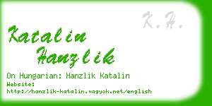 katalin hanzlik business card
